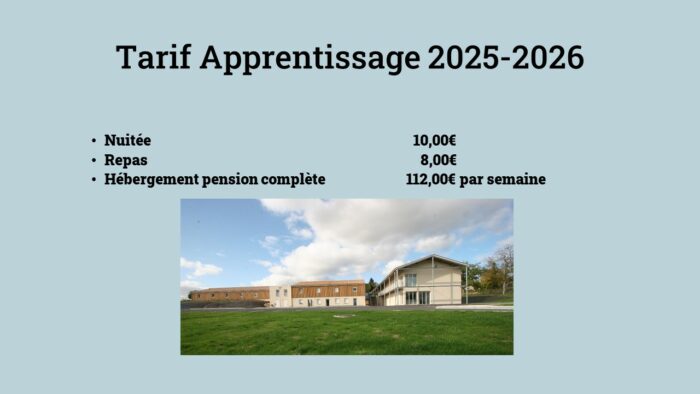 Tarifs et financement