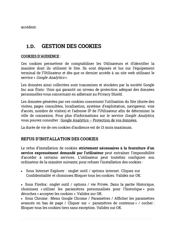 Mentions légales – Politique de confidentialité